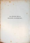 Las Etapas de la Filosofía Matemática
