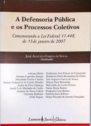 A Defensoria Pública e os Processos Coletivos