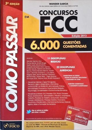 Como Passar em Concursos FCC