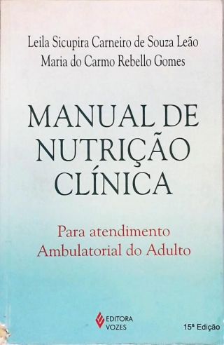 Manual De Nutrição Clínica