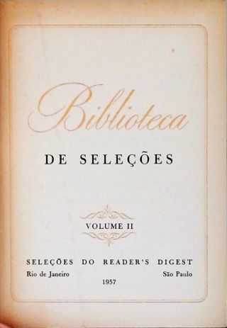 Biblioteca de Seleções - Vol. 2