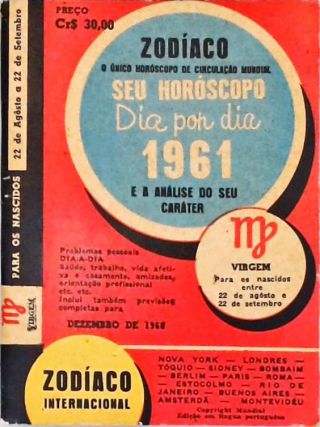 Zodíaco: Seu Horóscopo dia por dia 1961