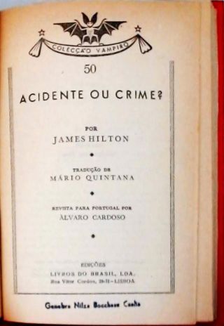 Acidente Ou Crime?
