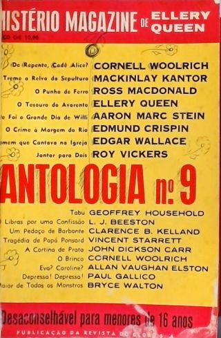 Mistério Magazine de Ellery Queen Nºs 9, 10 e 11