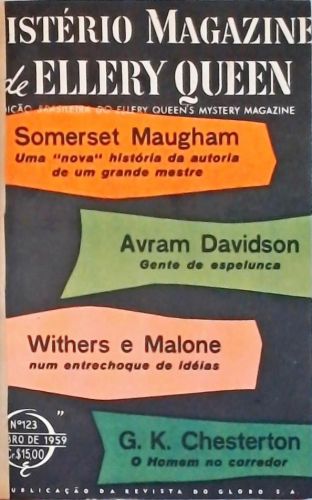 Mistério Magazine de Ellery Queen Nºs 123, 124 e 125