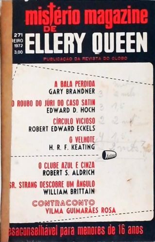 Mistério Magazine de Ellery Queen Nºs 271, 272 e 273