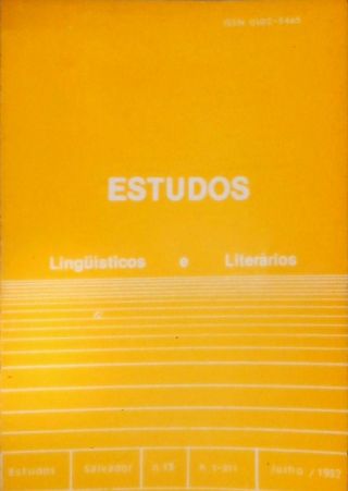Estudos Lingüísticos e Literários Nº 13