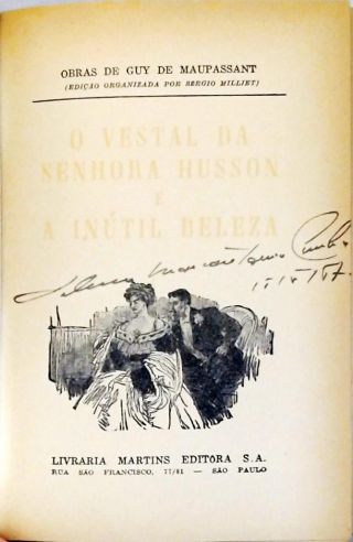 O Vestal Da Senhora Husson E A Inútil Beleza