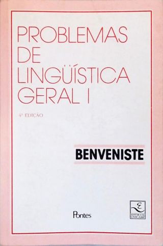 Problemas De Lingüística Geral - Em 2 Volumes