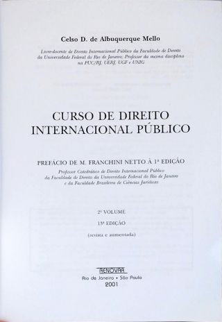 Curso de Direito Internacional Público - Vol. 2