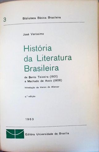 História da Literatura Brasileira de Bento Teixeira (1601)