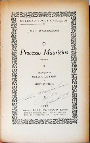 O Processo Maurizius
