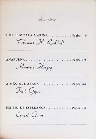 Uma Luz Para Marina - Anapurna - A Mão Que Afaga - Um Fio De Esperança