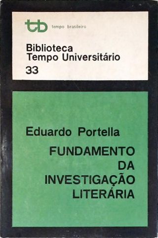 Fundamento Da Investigação Literária