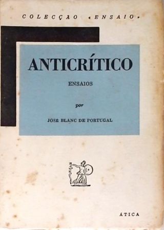 Anticrítico - Ensaios