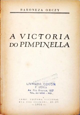 A Victoria do Pimpinella Escarlate
