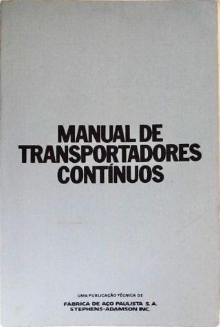 Manual de Transportadores Contínuos