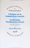 L Origine de la Connaissance Morale