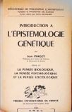 Introduction a L Épistémologie Génétique