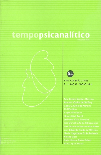 Tempo Psicanalítico - Psicanalise e Laço Social (Volume 34)