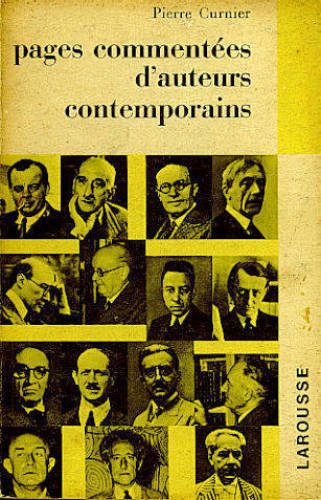 PAGES COMMENTÉES D AUTEURS CONTEMPORAINS - 1