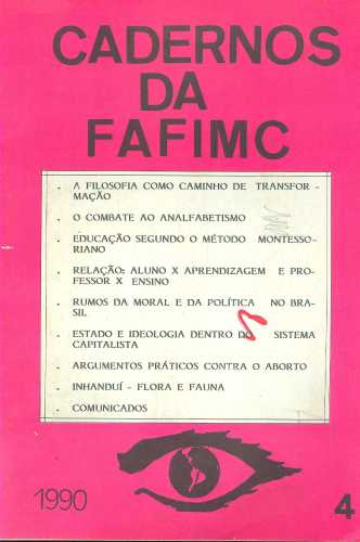 Cadernos da FAFIMC (Nº 4)