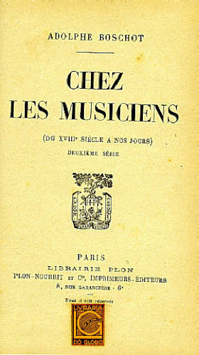 CHEZ LES MUSICIENS