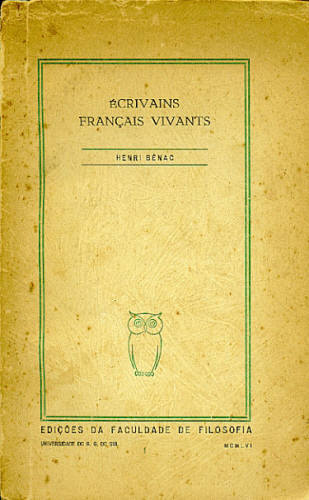 ECRIVAINS FRANÇAIS VIVANTS - Autografado