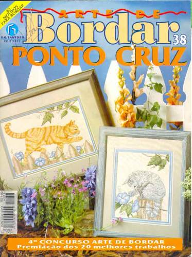 Revista a arte de bordar ponto cruz (n°38)