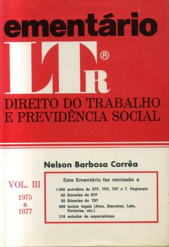 Ementário LTr - Volume III 1975 a 1977