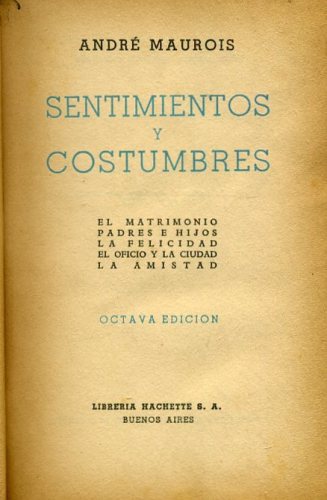 Sentimientos y Costumbres