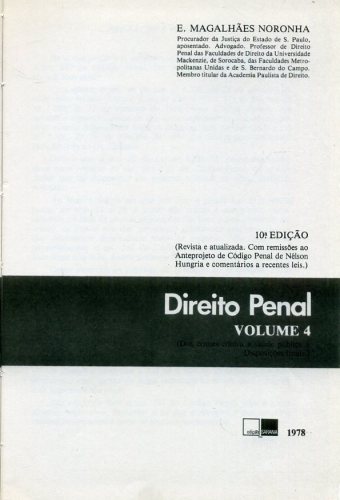 Direito Penal (Vol. 4)