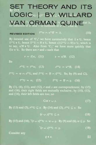 Set Theory and its Logic (Revised Edition)