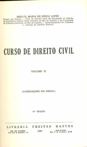Curso de Direito Civil (Volume II)