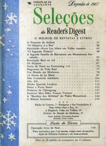 Revista Seleções Readers Digest (Tomo LII, Nº 311, Dezembro 1967)
