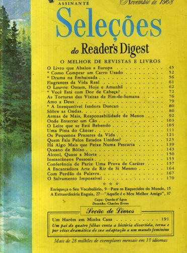 Revista Seleções Readers Digest (Tomo LIV, Nº 322, Novembro 1968)
