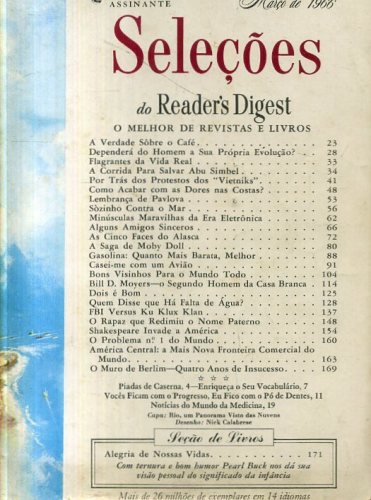 Revista Seleções Readers Digest (Tomo XLIX, Nº 290, Março 1966)