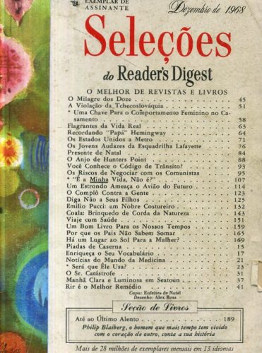 Revista Seleções Readers Digest (Tomo LIV, Nº 332, Dezembro 1968)