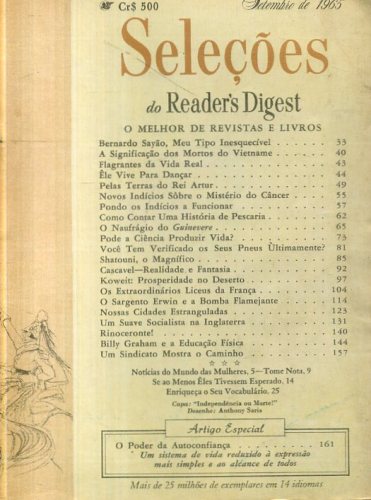 Revista Seleções Readers Digest (Tomo XLVIII, Nº 284, Setembro 1965)