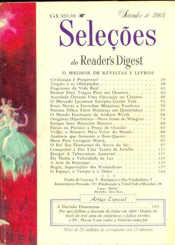 Revista Seleções Readers Digest (Setembro 1964)