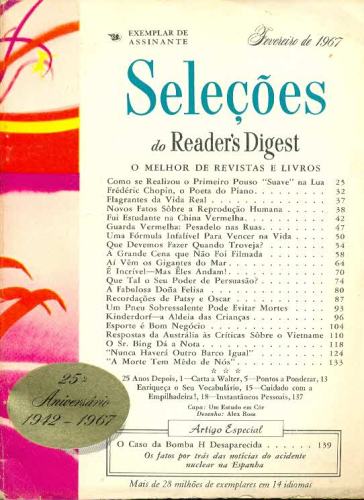 Revista Seleções Readers Digest (Tomo LI, Nº 301, Fevereiro 1967)