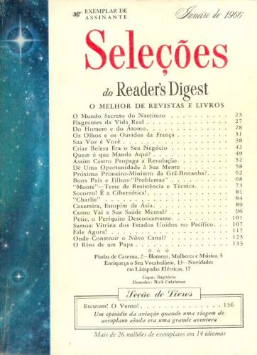 Revista Seleções Readers Digest (Tomo XLIX, Nº 288, Janeiro 1966)