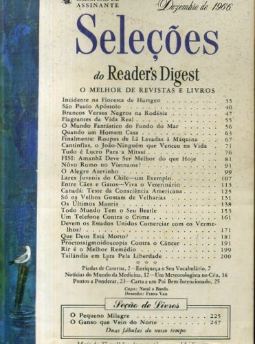 Revista Seleções Readers Digest (Tomo L, Nº 299, Dezembro 1966)