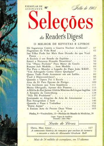 Revista Seleções Readers Digest (Tomo Julho1963)