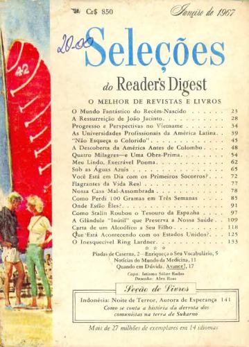 Revista Seleções Readers Digest (Tomo LI, Nº 300, Janeiro 1967)