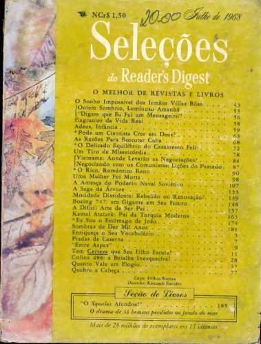 Revista Seleções Readers Digest (Tomo LIV, Nº 318, Julho de 1968)