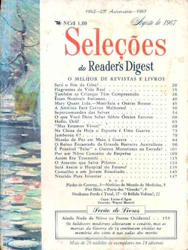 Revista Seleções Readers Digest (Tomo LIII, Nº 307, Agosto 1967)
