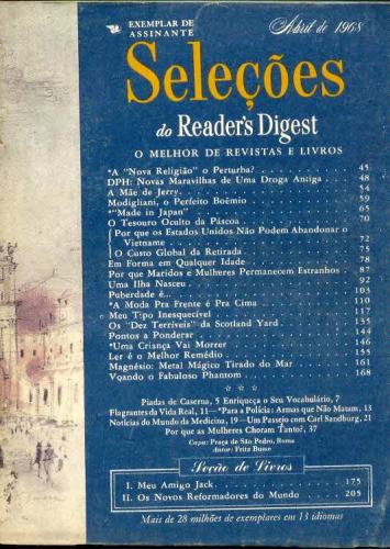 Revista Seleções Readers Digest (Tomo LIII, Nº 315, Março de 1968)