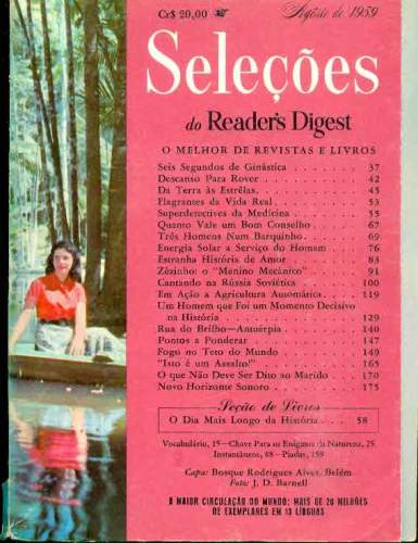 Revista Seleções Readers Digest (Tomo XXXVI, Nº 211, Agosto 1959)