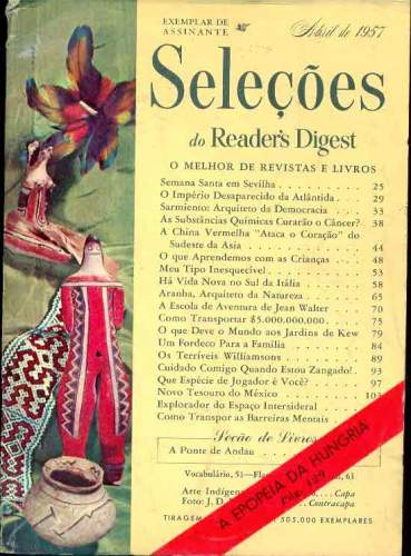 Revista Seleções Readers Digest (Tomo XXXI, Nº 183, Abril 1957)